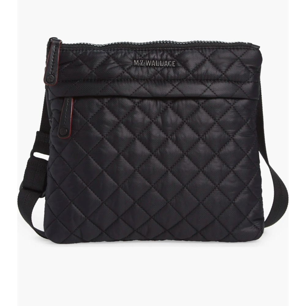 MZ Wallace Black Quilted Crossbody Bag